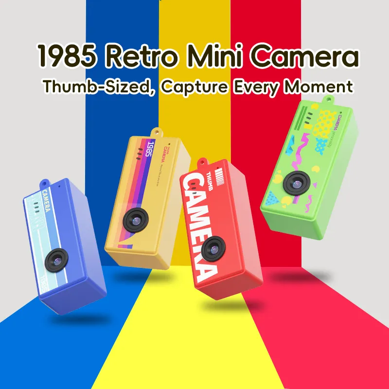 AC17 retro mini thumb camera with 0.96 inch IPS screen