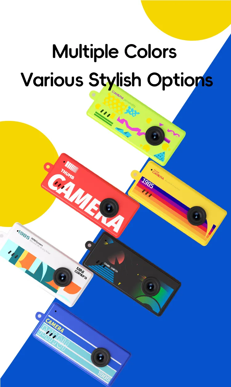 AC17 retro thumb camera in six colors