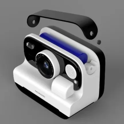 X5 kids camera removable 18650 battery exploded view